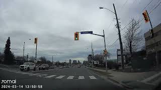 Driving on Lawrence avenue east in Toronto [upl. by Ealasaid202]