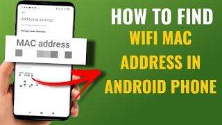 How To Find Wifi Mac Address In Android Phone  Ft Poco  English [upl. by Pandora]