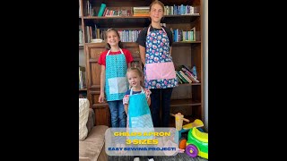 EASY Sewing Project Make a Childs Apron Using Fat Quarters shorts sewing aprons [upl. by Boylston]