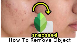 How to remove any object using snapseed app  Remove object  Snapseed tutorial [upl. by Eignav]