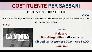 Convegno  La Nuova Sardegna e Sassari [upl. by Nahtahoj]