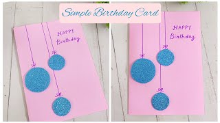 Simple Birthday card🥰Easy greeting card making idea Birthday card making for kidscard making idea [upl. by Santos]