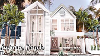 BLOXBURG Two Story Summer Beach Vacation House  speedbuild 🌊 [upl. by Dorreg808]