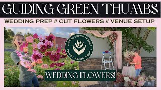 WEDDING FLOWERS  PICKING amp VENUE SETUP [upl. by Aihtniroc]