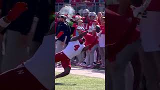 Still a great catch 🤷‍♂️ cfb football nebraska ohiostate [upl. by Adihsaar490]