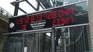 German debt clock counts down for first time in 22 years [upl. by Naus795]