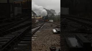 WGBagnall “Hawarden” arrives at Foxfield with the North Pole Express hawarden foxfieldrailway [upl. by Euridice506]