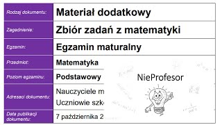 Zadanie 30 CKE zbiór zadań z matematyki poziom podstawowy [upl. by Aymer]