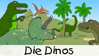 💡 Die Dinos  Kinderlieder zum Lernen [upl. by Uzial]