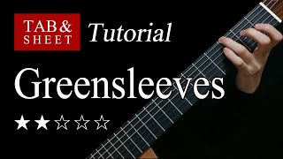 Greensleeves  Guitar Lesson  TAB [upl. by Cj]