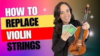 How to Replace a Violin String  Play Violin Channel [upl. by Telocin114]