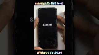 Samsung Galaxy A03s Hard Reset  Samsung A03s Factory ResetScreen Lock Remove  without pc 2024 [upl. by Nodnelg]