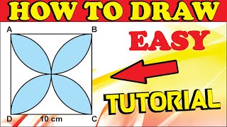 Find the Area of The Shaded Design How to Draw Diagram In Corel Draw By Seekh Raha Hoon [upl. by Irovi]