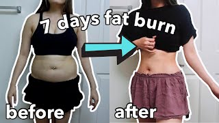 How To Lose Fat In 7 Days  I Did April Hans Fat Loss Workout Before After Results [upl. by Dinan]