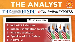 The Analyst 11th June 2024 Current Affairs Today  Vajiram and Ravi Daily Newspaper Analysis [upl. by Schoenfelder]