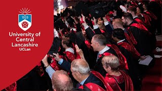 University of Central Lancashire Graduation Ceremony Thursday 12 December 3pm [upl. by Harlin352]