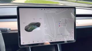 Tesla Model 3 Preconditioning battery for EVGO station [upl. by Lowndes]