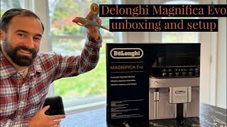 Delonghi Magnifica Evo unboxing and setup [upl. by Mayeda]