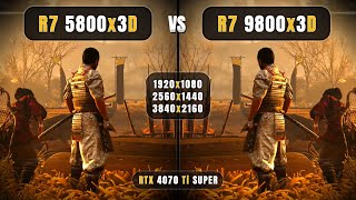 AMD Ryzen 7 5800x3D vs Ryzen 7 9800x3D  1080p 1440p 4K  Ultimate Comparison  4070 Ti Super [upl. by Ydnyl]