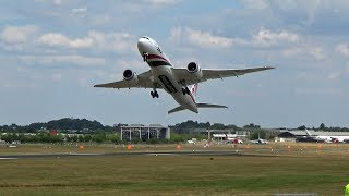 🇧🇩 Biman Bangladesh Airlines Boeing 7878 Full Display Farnborough Airshow [upl. by Naliorf]