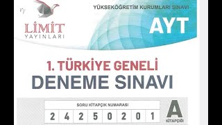 limit yayınları Türkiye geneli AYT1 geometri çözümleri 202412 [upl. by Anerb131]