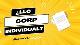 LLC vs Corporación vs Sole Proprietor ¿Cuál elegir [upl. by Nnyladnarb154]