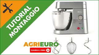 Impastatrice planetaria Kenwood Chef XL Pro KPL9000S montaggio [upl. by Welker]