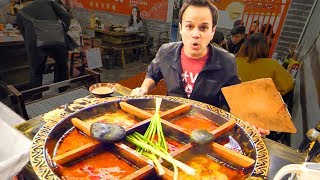 Chinese Street Food HOT POT HEAVEN  RABBIT Noodles and SPICY Dumplings in China  CHILI OIL 4 LIFE [upl. by Mossberg200]