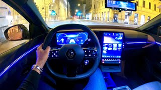 RENAULT MEGANE 2023  NIGHT POV test drive PURE DRIVING ETECH 160kW [upl. by Hunley]