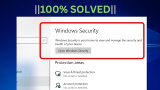 ✅100 FIX Windows Security Not OpeningWorking On Windows 10 amp 11 5 WAYS [upl. by Hazaki]