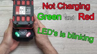 parkside diy Parkside Battery Not Charging Green and Red LEDs is blinking [upl. by Pazia678]