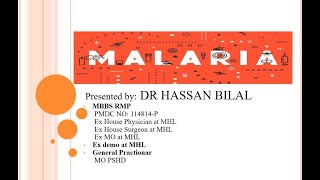 DAY1 Infectious Disease MALARIA Management [upl. by Chaing]