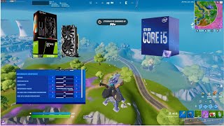 1660 S  i510400f  16gb ram  Fps Fortnite Test performance mode [upl. by Sibelle]