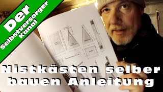 Nistkästen selber bauen Anleitung [upl. by Nosnhoj751]