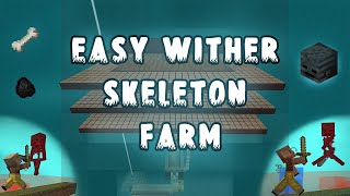 Easy Wither Skeleton Farm Minecraft [upl. by Becky]