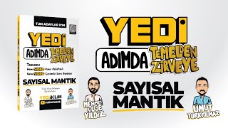 7 ADIMDA TEMELDEN ZİRVEYE SAYISAL MANTIK KİTAP TANITIMI [upl. by Eiddet]