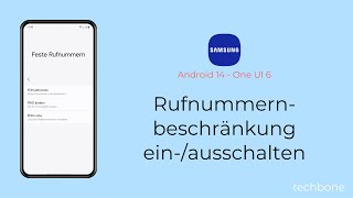 Rufnummernbeschränkung einschalten oder ausschalten  Samsung Android 14  One UI 6 [upl. by Tsugua]