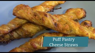 Puff Pastry Cheese Straws [upl. by Leandro504]