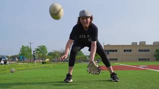 Fielding Drill To work glove side middle and back hand [upl. by Orelle117]