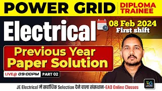 Power Grid Recruitment 2024  PGCIL Electrical Previous Year Paper  Raman Sir [upl. by Alad]