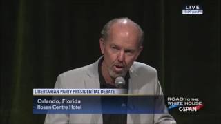 Libertarian National Convention  Libertarian Presidential Debate  CSPAN  05 28 2016 [upl. by Lucienne]