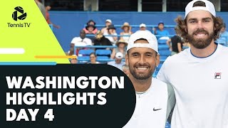 Kyrgios Takes On Opelka Fritz Nishioka Khachanov all in Action  Washington 2022 Day 4 Highlights [upl. by Fenny]