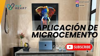 APLICACIÓN DE MICROCEMENTO EN MURO [upl. by Aiyt]