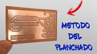 Circuito impreso con el METODO DEL PLANCHADOIdeatronic [upl. by Eilis842]