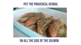 Recipe Provencal Herbal Salmon  French easy cooking [upl. by Naujid]