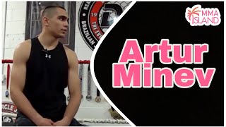 Artur Minev on his background and previews his amateur title fight for NEF 52 [upl. by Atirec]