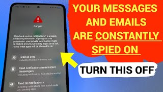 MESSAGES and EMAILS on YOUR PHONE BEING SPIED ON TURN THIS OFF [upl. by Shiau]