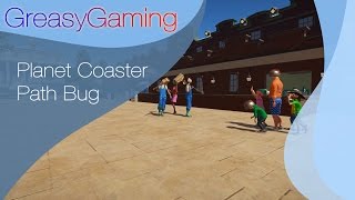 Planet Coaster Guest and Staff path bug [upl. by Nosaes]