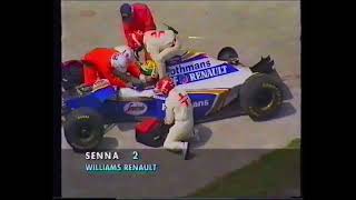 Senna LAST RACE LIVE TV UNCUT of FATAL 1994 Imola Grand Prix Race Murray Walker missing Formula F1 [upl. by Byrn]