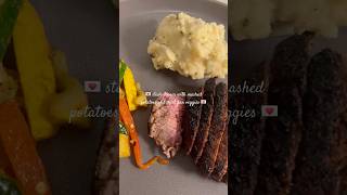 filet mignon please🫶🏼 foryou steak mashedpotatorecipe homeade cooking k [upl. by Godart]